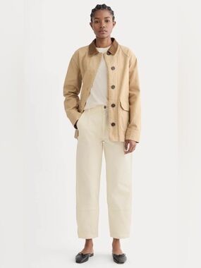 New Everlane The Utility Barrel Pant in Bone  Size 4L